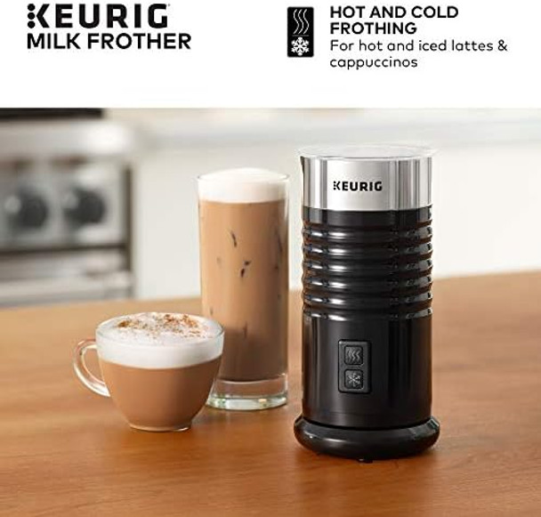 Keurig Standalone Frother Works Non-Dairy Milk Hot And Cold Frothing 6 Oz Black Keurig Standalone Frother Works Non-Dairy Milk Hot And Cold Frothing 6 Oz Black
