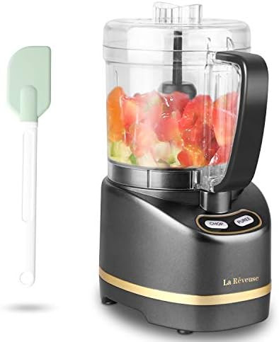 La Reveuse Personal Size Smoothies Blender For Shakes And Smoothie + La Reveuse 2-Cup Mini Food Processor
