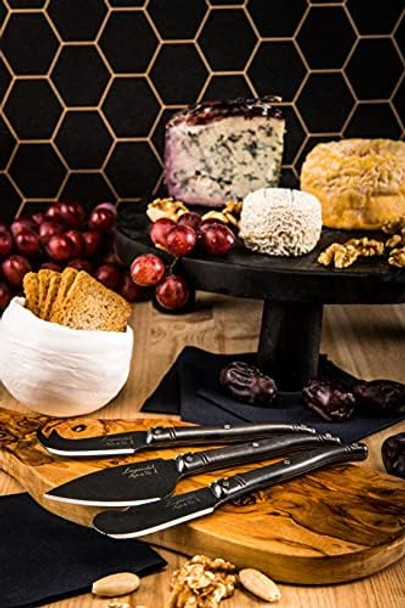 Laguiole Style De Vie Cheese Knives Premium Line Set Of 3 Stainless Steel Stoash Laguiole Style De Vie Cheese Knives Premium Line Set Of 3 Stainless Steel Stoash
