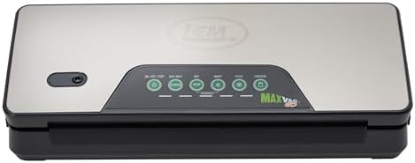 Lem Products Maxvac Go Cordless Plastic Vacuum Sealer With 11.8 Inch Seal Bar Silver And Black