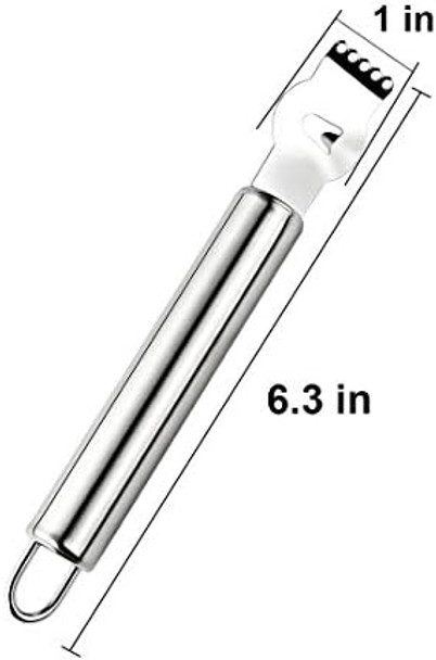 Stainless Steel Lemon Zester Grater Lemon Zester Toolcitrus Zester Tool For Orange Citrus Peeler With Channel Knife