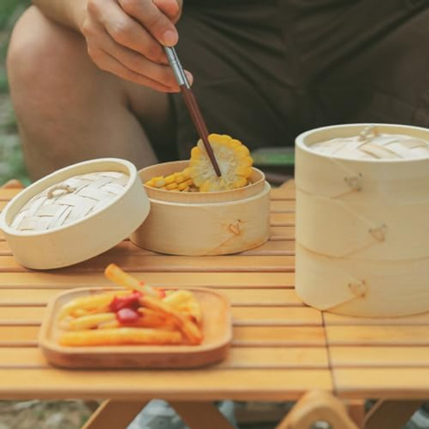 1 Set Of Bamboo Steamer 3-Tier Meat Steamer Chinese Dim Sum Steamer Bamboo Food Steamers Seafood Kitchen Steamer Mini Basket Steamer For Home Kitchen