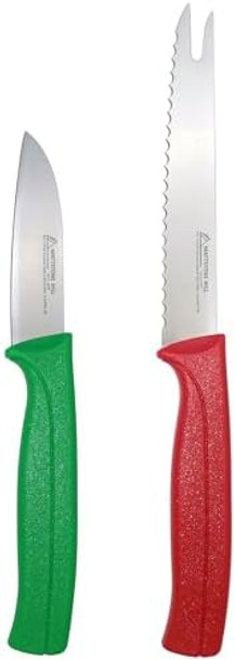 Paring Knife Set Mattstone Hill Kitchen Kitchen Knife Set - Paring Knife Serrated Tomato Knife German Steel Blue Red