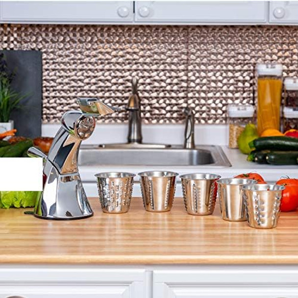 Maxam Dynamic Vegetable Chopper And Food Processor With Stainless-Steel Shredders And Suction Cup Base