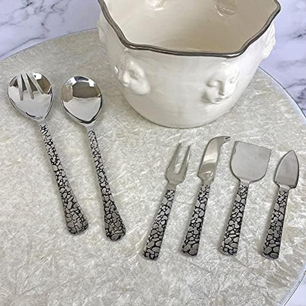 Panthera Platinum 4 Piece Cheese Knife Set