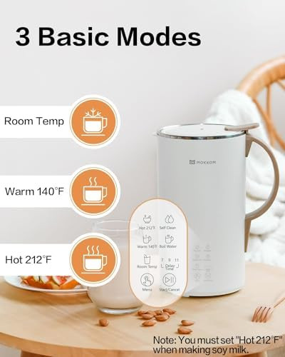 42Oz Automatic Almond Milk Machine & 6.34Qt Electric Dough Maker With Proof Dough Function