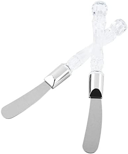 4 Pieces Stainless Steel Butter Spreader With Crystal Handle Multi Purpose Spreaders Butter Kitchen Tools For Soft Cheese Butter Bagels Frosting Icing And More