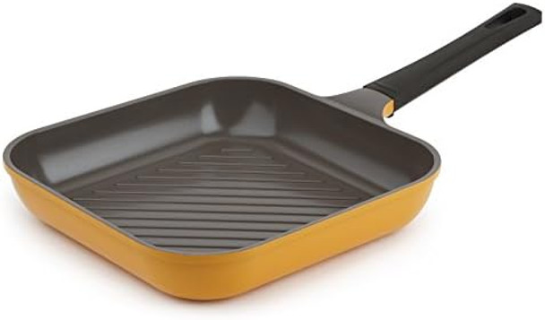 Neoflam 11" Ceramic Nonstick Square Grill Pan Avocado Green