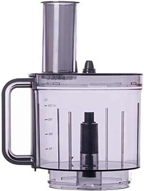 Nutrichef Food Processor Bowl Cover And Pusher - Replacement Parts For Nutrichef Multifunction Food Processor Model Number: Ncfpg9 (Gray)