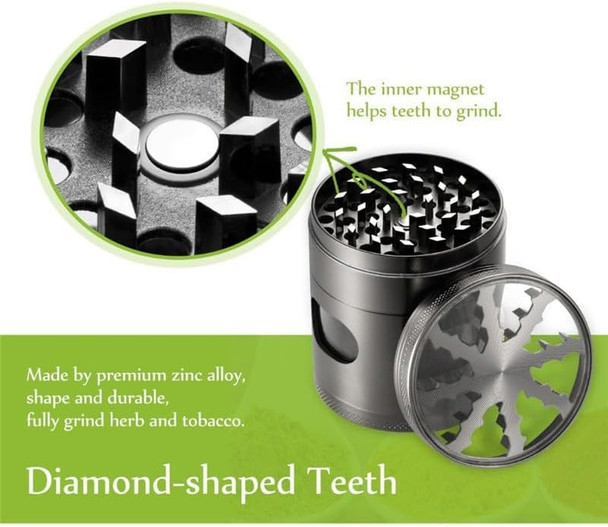 Spice Crusher Grinder Manual Spice Grinder Small Portable Zinc Alloy Herb Grinder For Household Kitchen Restaurant Black