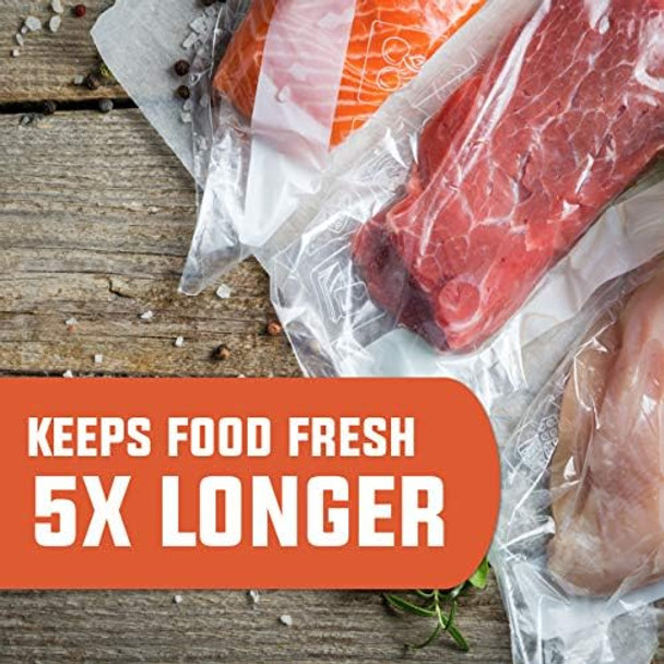 Basic Vacuum Sealer – User Friendly For Food Preservation & Sous Vide 12” Sealing Bar 21Inhg Vacuum Pressure – Easy-Touch Control Panel Buttons Seals Up To 100 Vacuum Bags Per Hour