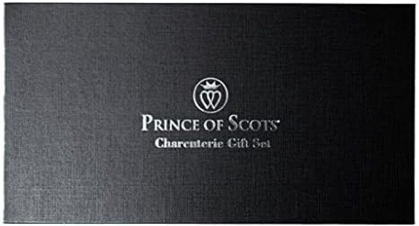 Prince Of Scots Double Bevel Santuko Knife 7 Inch Charcoal Pakkawood Quad Tang Blade