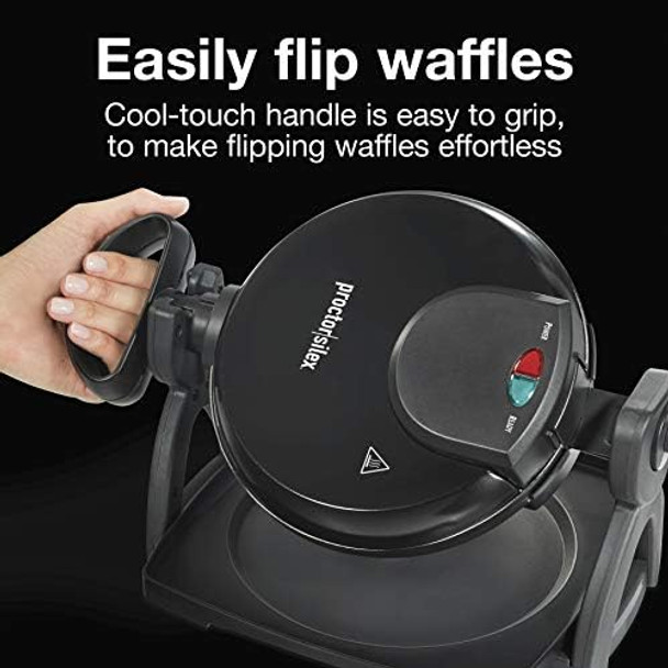 Proctor Silex Electric Crepe Maker With 13” Nonstick Griddle For Eggs Pancakes Omelets And Quesadillas With Temperature Control Spatula Spreader Batter Cup Stainless Steel (38400Ps)