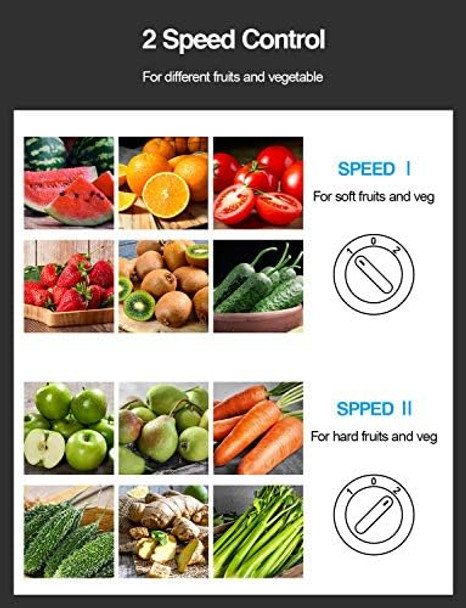 Qcen 500W Centrifugal Juicer And Electirc Citrus Juicer Bundle