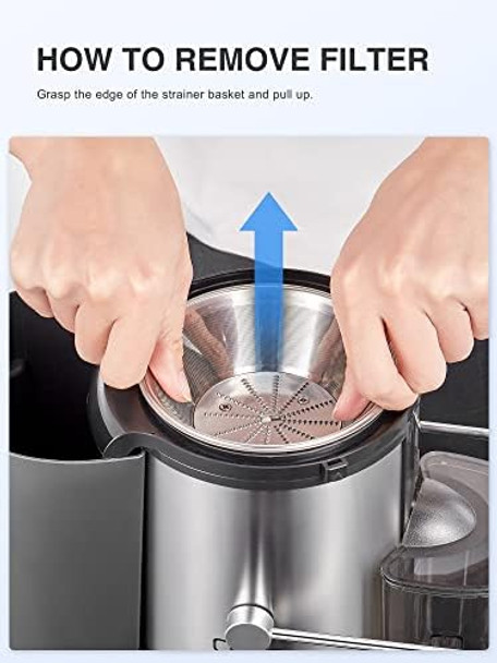 Qcen 500W Centrifugal Juicer And Electirc Citrus Juicer Bundle