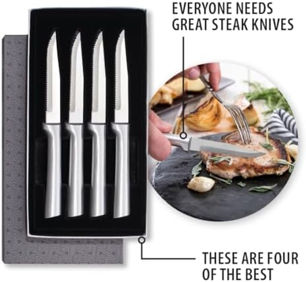Rada Cutlery Anthem Series Cook'S Knife Black Handle Pack Of 2