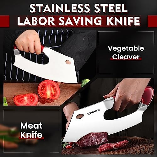 Viking Effort Saving Chef Knife Set - Dragon Boning Meat Kitchen Cleaver With Sheath For Outdoor Camping Bbq Collection Men