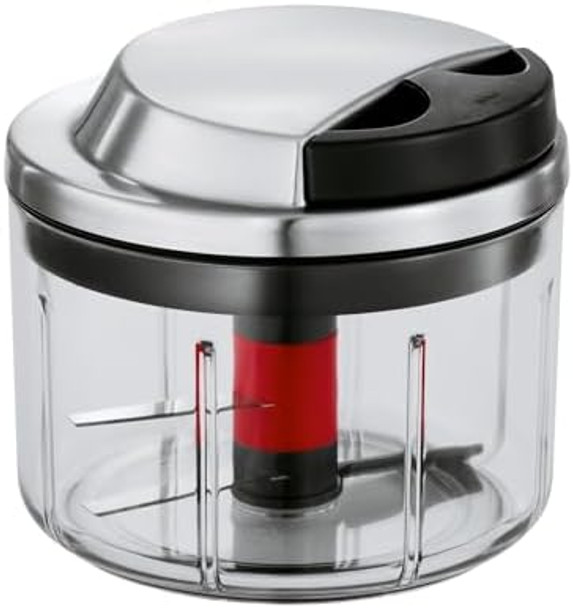 Rosle Manual Pull-Start Food Processor Multi Cutter & Salad Spinner Basket