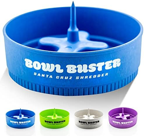 Santa Cruz Bowl Buster Ashtray With Protective Cap - Poker With Sturdy & Convenient Design - Four Large Bowl Knock Platforms Mess- & Heat Resistant Cleaning Tool