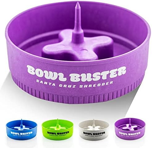 Santa Cruz Bowl Buster Ashtray With Protective Cap - Poker With Sturdy & Convenient Design - Four Large Bowl Knock Platforms Mess- & Heat Resistant Cleaning Tool