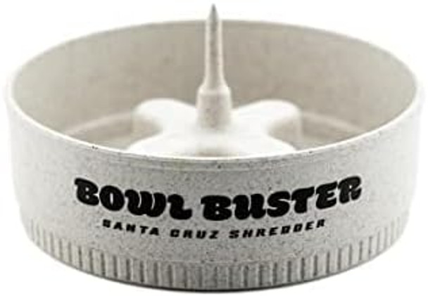 Santa Cruz Bowl Buster Ashtray With Protective Cap - Poker With Sturdy & Convenient Design - Four Large Bowl Knock Platforms Mess- & Heat Resistant Cleaning Tool