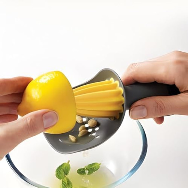 Premium Mini Lemon Squeezer Orange Grapefruit Lemon Lime Squeezer With Juicing Heads Ergonomic Handle Non-Slip Base And Increased Leverage For Optimal Juicing (Black) Premium Mini Lemon Squeezer Orange Grapefruit Lemon Lime Squeezer With Juicing Heads Ergonomic Handle Non-Slip Base And Increased Leverage For Optimal Juicing (Black)