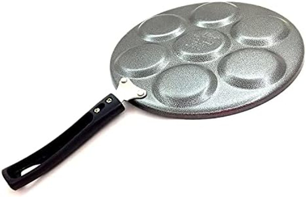 Non-Stick Mini Crepe Maker Marble Material 7-Mold Pancake Griddle Easy To Use Healthy Cooking