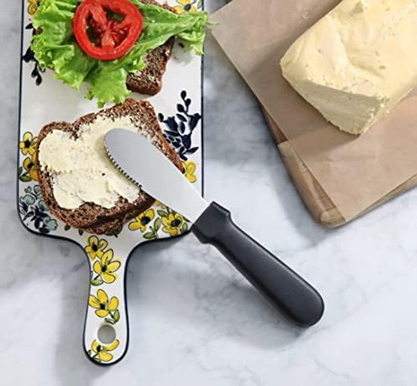 Star Foodservice 43013 Plastic Handle Butter Spreader 8.75-Inch Black Set Of 4