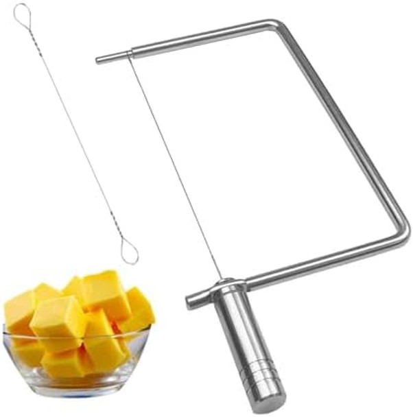 Cheese Slicer Wire Replacement Cheese Cutter Wire Replacement Cheese Cutters For Block Cheese Slicer Kit Wire Cheese Butter Cutting Polished Marble Cheese Slicer Board Wire (10 Stylea)