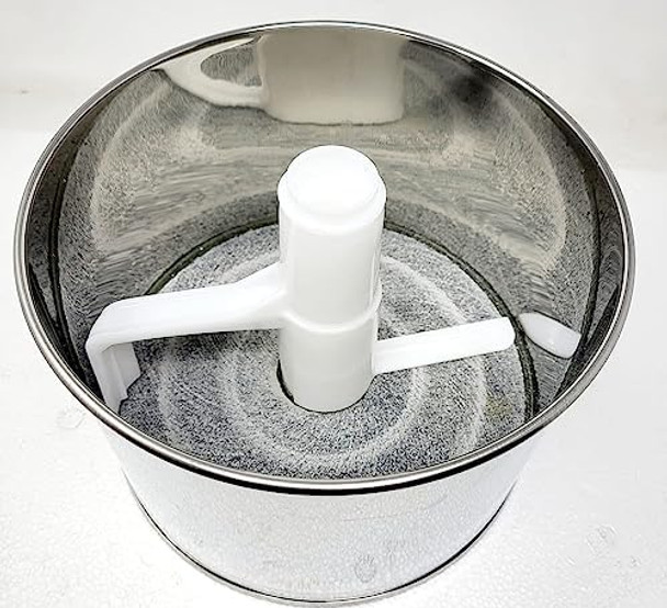 Tabakh Max 2-Liter Stone Wet Grinder With Atta Kneader & Coconut Scraper 110V Gray