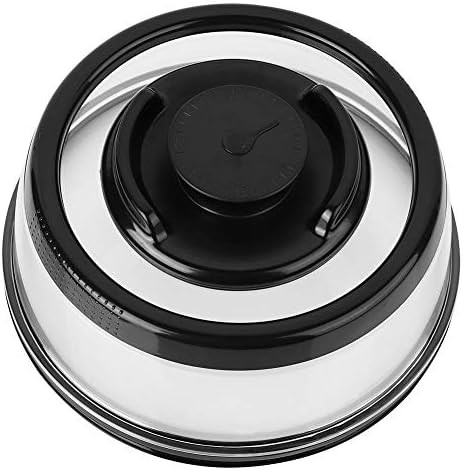 Universal Vacuum Airtight Food Sealer Vacuum Fresh Cover Tight Food Container Plate Platter Lid Black
