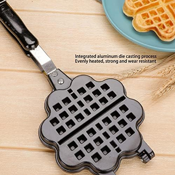 Topyond Sandwich Maker Non-Stick Coated Plates Waffle Panini Press Grill Double Sided Indoor Grill Indicator Lights Cool Touch Handle For Cooking Breakfast 750W Black