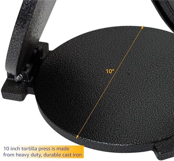 Trademark Innovations Tortilla Maker Tortilla Press 10 Inch Large Tortilla Press