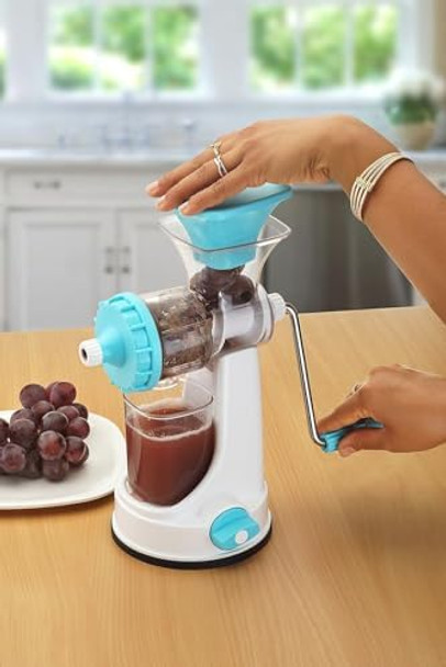 Indian Manual Hand Juicer For Fruits And Vegetables With Steel Handle And Vacuum Locking System For Fruit & Vegetable Multipurpose Juicer