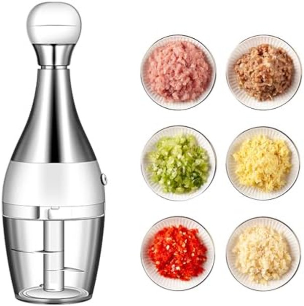 Mini Multi-Functional Stainless Steel Deluxe Cutter Garlic - Easy To Clean For Chopping Garlic Onions Potatoes Peppers (1) (1) Mini Multi-Functional Stainless Steel Deluxe Cutter Garlic - Easy To Clean For Chopping Garlic Onions Potatoes Peppers (1) (1)