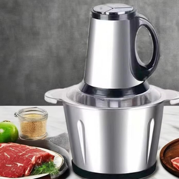 Procesador De Alimentos Potente Picadora De Carne De 2.L. 300 W Cuenco De Acero Inoxidable De 3 Modos De Velocidad 4 Cuchillas De Dos Niveles Para Cebolla Carne Nueces Frutas Ajo Procesador De Alimentos Potente Picadora De Carne De 2.L. 300 W Cuenco De Acero Inoxidable De 3 Modos De Velocidad 4 Cuchillas De Dos Niveles Para Cebolla Carne Nueces Frutas Ajo