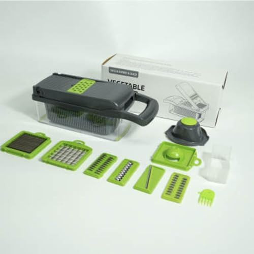 Fly Buy Multifunctional 15 In 1 Handheld Vegetable Chopper Onion Cutter Potato Peeler Kitchen Fruits Slicer Vegetable Cutter