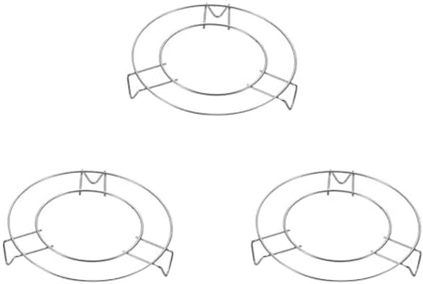 3 Pcs 5 Inch Stainless Steel Trivet Steaming Rack Stand Small Round Steamer Rack For Pot Kitchen Cooking Stremer Stand Pressure Cooker Steaming Rack