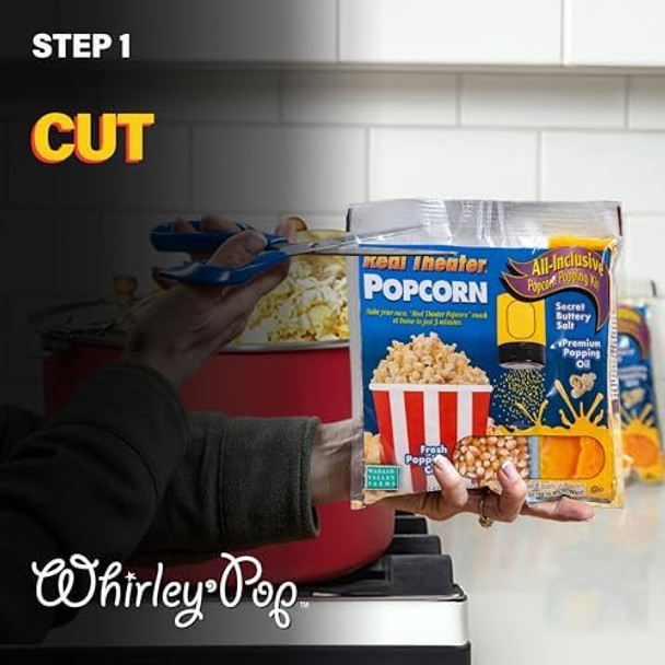 Wabash Valley Farms Gourmet Popcorn Popper Aluminum Popcorn Pot With Nylon Gears And Wabash Valley Farms Large Plastic Bowl For Popcorn