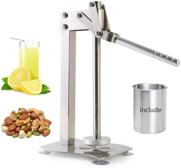 Manual Desktop Heavy Duty Lemon Smasher Orange Juicer Lemon Squeezer Citrus Juicer Fruit Crusher Lime Extractor Nut Grinder For Fruit And Nuts（Wn014)