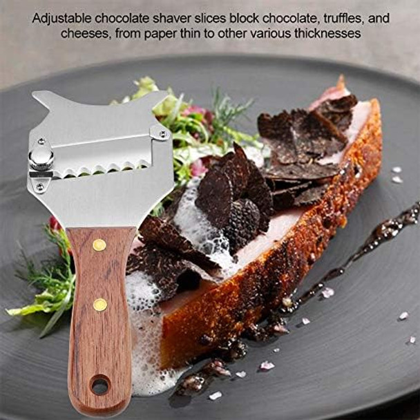 Wese Truffle Slicer Chocolate Shaver Cutter Stainless Steel Adjustable Truffle Slicer Truffle And Chocolate Shaver Cheese Slicer For Decorate Dessert Coffee Or Frozen Drinks