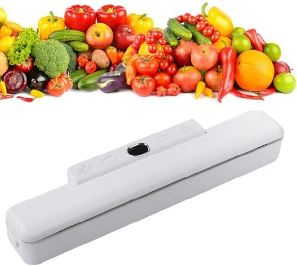 Vacuum Sealer Machine 65Kpa Multi-Functional Automatic Food Sealer With 10 Vacuum Bags Fast-Compact Design Led Display 4 Food Modes Dry&Moist&Soft&Delicate