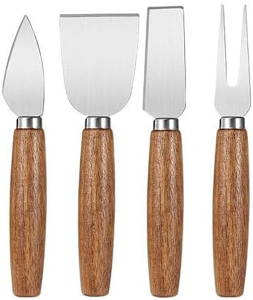 Yuanqian Cheese Knives With Wood Handle Steel Stainless Cheese Slicer Cheese Cutter