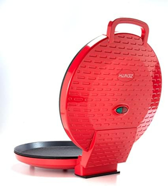 Zenith Electric Indoor Waffle Grill Maker With Zera Copper Non-Stick Grilling Plates Compact Black/Copper