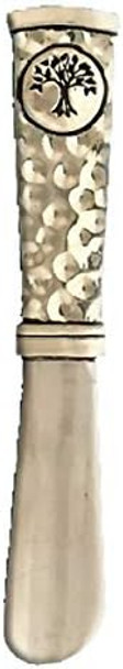 Basic Spirit Tree Of Life Paté Knife 4.5-Inches(Length) Pewter Handle With Stainless Steel Blade Lead- Tabletop Collection For Kitchen Décor