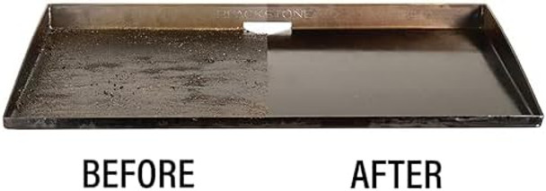 Blackstone 5463 Cleaning Tool Kit (8 Pieces) Bbq Grill Flat Top Indoor/Outdoor Accessories-1 Stainless Steel Griddle Scraper 3 Scouring Pads 2 Pumice Stone With Handle Black Orange Silver