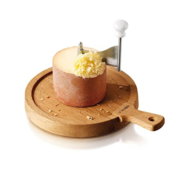 Boska Cheese Slicer Amigo/Slicer For Mature And Aged Cheese/Ergonomic Handle/Stainless Steel/Beech Wood/Non-Stick Thanks To Bsf Treatment/Also For Slicing Vegetables