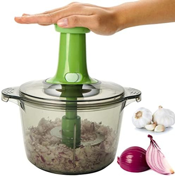 Brieftons 7-Blade Spiralizer & Brieftons Express Food Chopper (8.5-Cup)