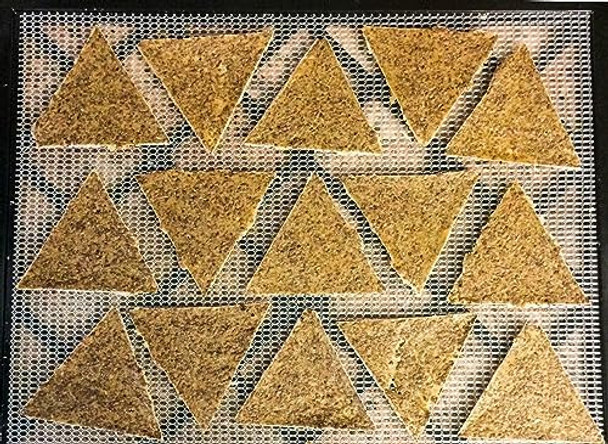 Triangle Chip Silicone Sheet Mold Compatible With Compatible With Samson Compatible With Aroma 6 Tray Food Dehydrators Bright Kitchen Re-Usable Non-Stick Mat