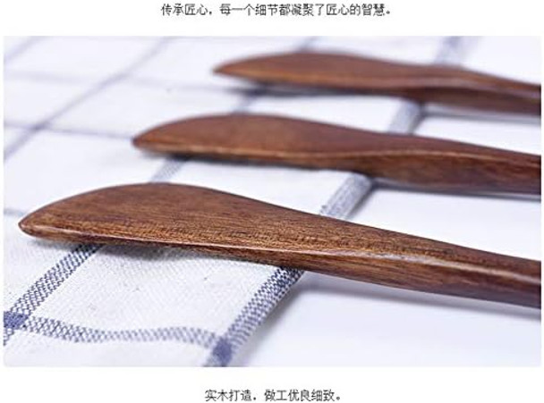 Wood Spreaders Butter Knifes10 Pieces Eco Friendly Japanese Brown Tableware Natural Wood Kitchen Knives Spreaders For Cheese Sandwiches Cheese Breakfastpacks Of 10